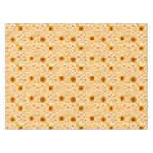 Retro Zonnebloem & Rustieke Boerderij Waterverf Tafelkleed (Voorkant (Horizontaal))