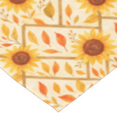 Retro Zonnebloem & Rustieke Boerderij Waterverf Tafelkleed (Gekanteld)