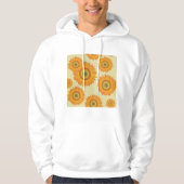 Retro-zonnebloemen Hoodie (Voorkant)