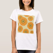Retro-zonnebloemen T-shirt (Voorkant)