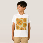 Retro-zonnebloemen T-shirt (Voorkant volledig)