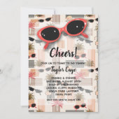 Retro zonnebril 50th Birthday Invitations (Voorkant)