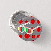 Retro zonnebril-Button Ronde Button 3,2 Cm (Voorkant /achterkant)