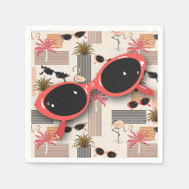 Retro  zonnebril Flamingos Palms Servet