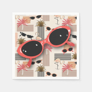 Retro  zonnebril Flamingos Palms Servet