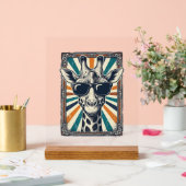 Retro Zonnebril Giraffe Acryl Bord (Huwelijk)