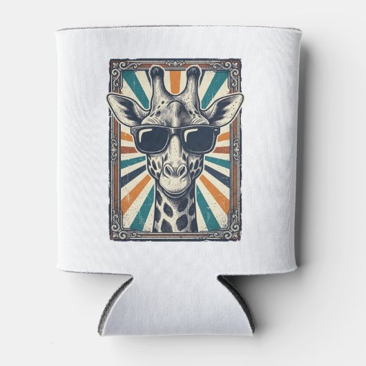 Retro Zonnebril Giraffe Blikjeskoeler (Voorkant)