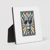 Retro Zonnebril Giraffe Fotoplaat (Voorkant)
