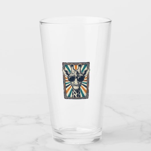 Retro Zonnebril Giraffe Glas (Voorkant)