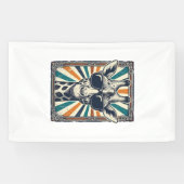 Retro Zonnebril Giraffe Spandoek (Horizontaal)