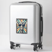 Retro Zonnebril Giraffe Sticker (Koffer)