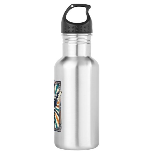 Retro Zonnebril Giraffe Waterfles (Voorkant)