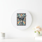 Retro zonnebril met giraffe grote klok (Huis)
