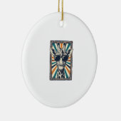 Retro zonnebril met giraffe keramisch ornament (Rechts)