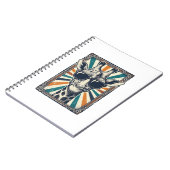Retro zonnebril met giraffe notitieboek (Linkerzijde)
