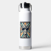 Retro zonnebril met giraffe waterfles (Voorkant)