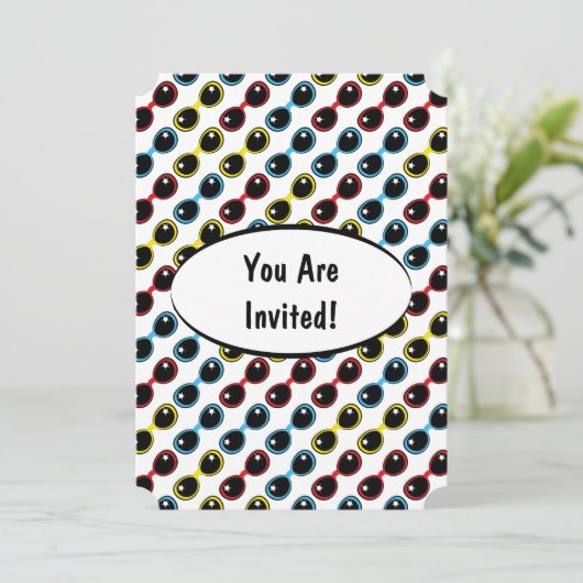 Retro zonnebril Primaire Kaart (Staand voorkant)