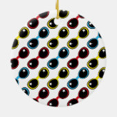 Retro zonnebril Primaire Keramisch Ornament (Achterkant)