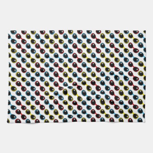 Retro zonnebril Primaire Theedoek (Horizontaal)