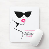 Retro zonnebrillen haar en schoonheid maken merken muismat (Met muis)