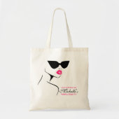 Retro zonnebrillen haar en schoonheid maken merken tote bag (Voorkant)