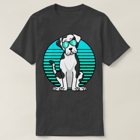 Retro zonnebrillen Harlequin Great Dane Kinder Boy T-shirt (Design voorkant)