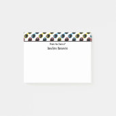 Retro zonnebrillen Primaire kleurenpatroon Post-it® Notes (Voorkant)