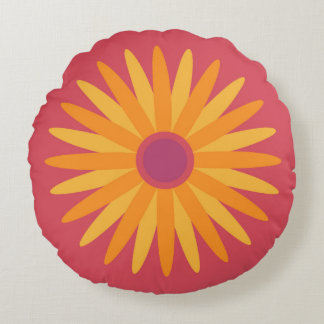 Retro Zonneschijn Bloem Kussen