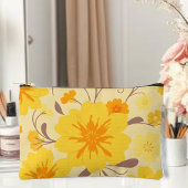 Retro Zonneschijn Bloemgeel Bloemen Etui