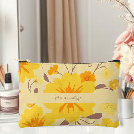 Retro Zonneschijn Bloemgeel Bloemen Etui