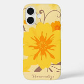 Retro Zonneschijn Bloempatroon-gele bloemen Case-Mate iPhone Case (Achterkant)