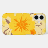 Retro Zonneschijn Bloempatroon-gele bloemen Case-Mate iPhone Case (Achterkant (horizontaal))