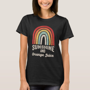 retro zonneschijn en Oranje sapzomer 3 T-shirt
