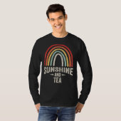  retro zonneschijn en theesomer 1 t-shirt (Voorkant volledig)
