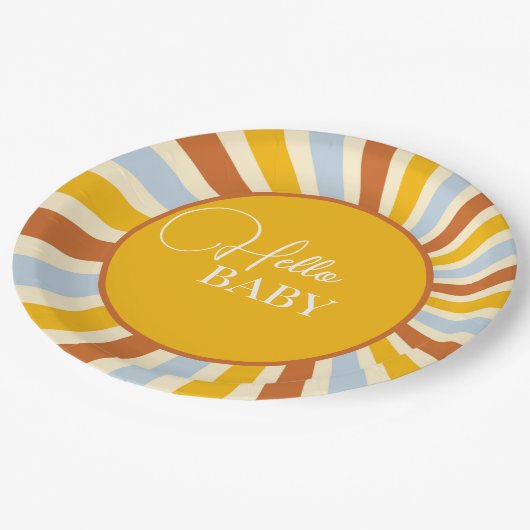 Retro Zonneschijn Papier Bord (Gekanteld)