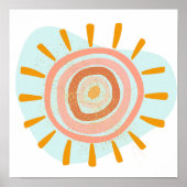 Retro zonneschijn, poster (Voorkant)