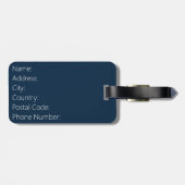 Retro-zonnestralen Bagagelabel (Achterkant horizontaal)