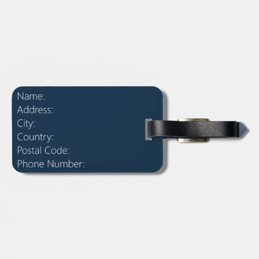 Retro-zonnestralen Bagagelabel (Achterkant horizontaal)