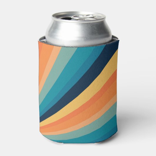 Retro-zonnestralen Blikjeskoeler (Blikje Voorkant)