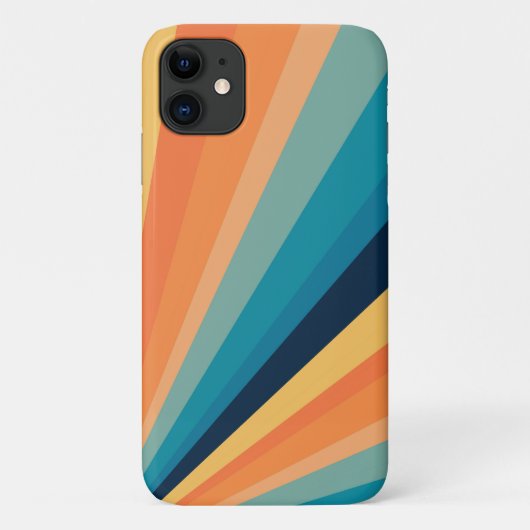 Retro-zonnestralen Case-Mate iPhone Case (Achterkant)
