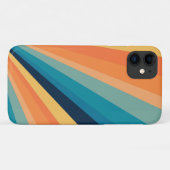 Retro-zonnestralen Case-Mate iPhone Case (Achterkant (horizontaal))