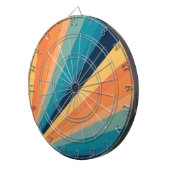 Retro-zonnestralen Dartbord (Voorkant Rechts)