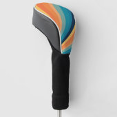 Retro-zonnestralen Golfheadcover (Schuin)