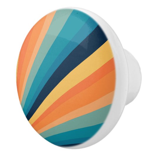 Retro-zonnestralen Keramische Knop (Rechts)
