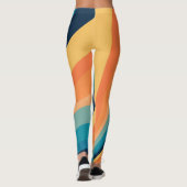 Retro-zonnestralen Leggings (Achterkant)