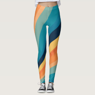 Retro-zonnestralen Leggings