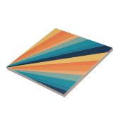 Retro-zonnestralen Tegeltje (Zijkant)