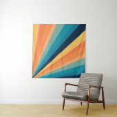 Retro-zonnestralen Wandkleed (In situ)