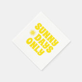 Retro Zonnige Dagen Alleen Citaat Gelukkig Zomerfe Servet (Hoek)