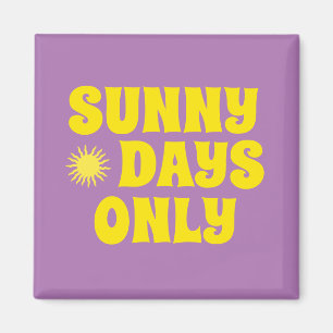 Retro Zonnige Dagen Alleen Citaat Gelukkige Zomer Magneet